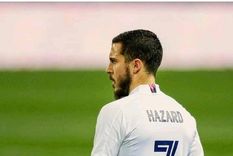 Hazard generó indignación en Madrid. Foto: @Ross_san_rey