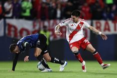 Franco Mastantuono fue uno de los exponentes de la remontada de River en Quito. Foto: EFE
