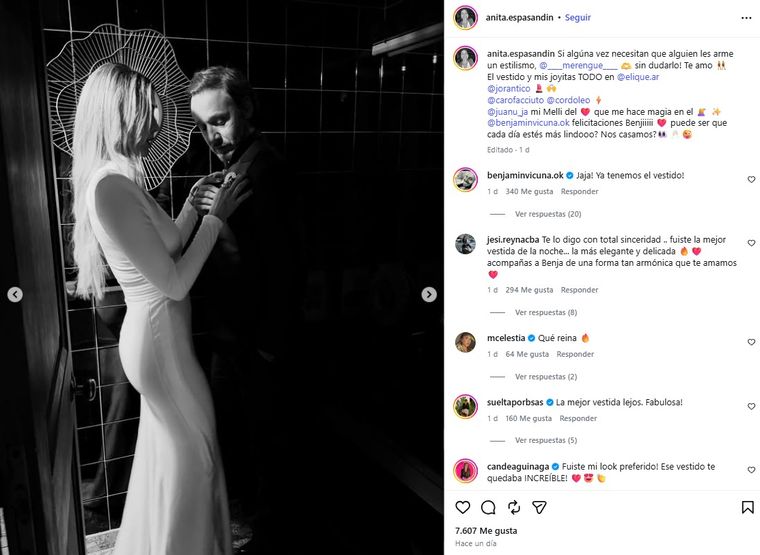 La pareja y un curioso intercambio en redes. La pareja y un curioso intercambio en redes.