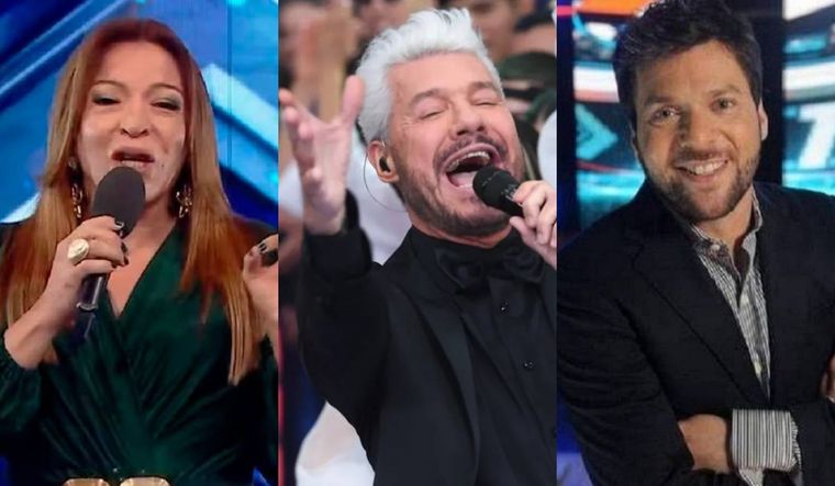 Lizy Tagliani, Marcelo Tinelli y Guido Kaczka, en la lucha del prime time.