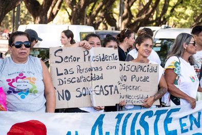 MDZol | Hubo manifestaciones en todo el país contra el ajuste de Milei. Foto: @NormaLopezSF