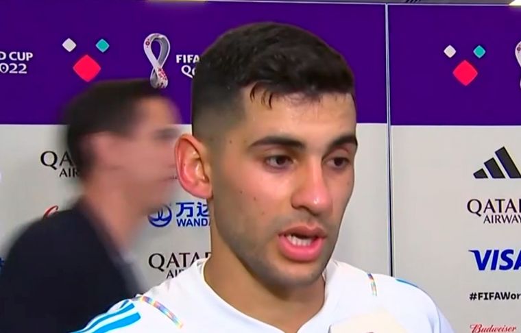 Cristian Romero El Cuti habló después del triunfo ante Croacia.