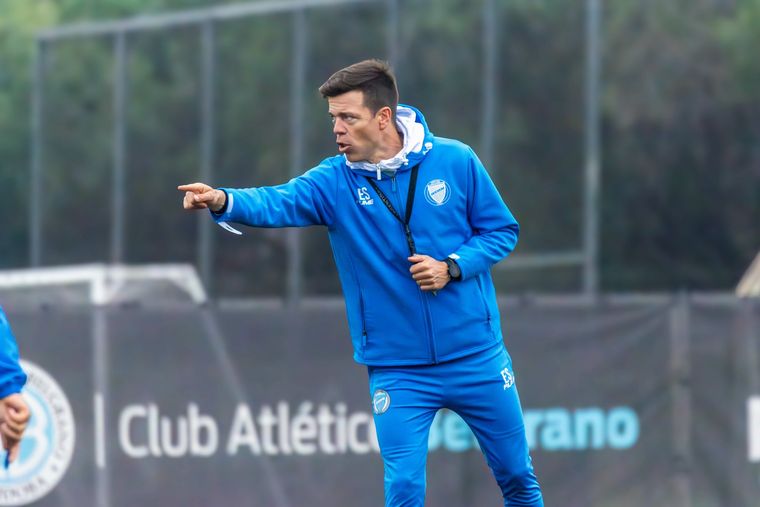 El DT de Godoy Cruz, Esteban Solari.&nbsp;