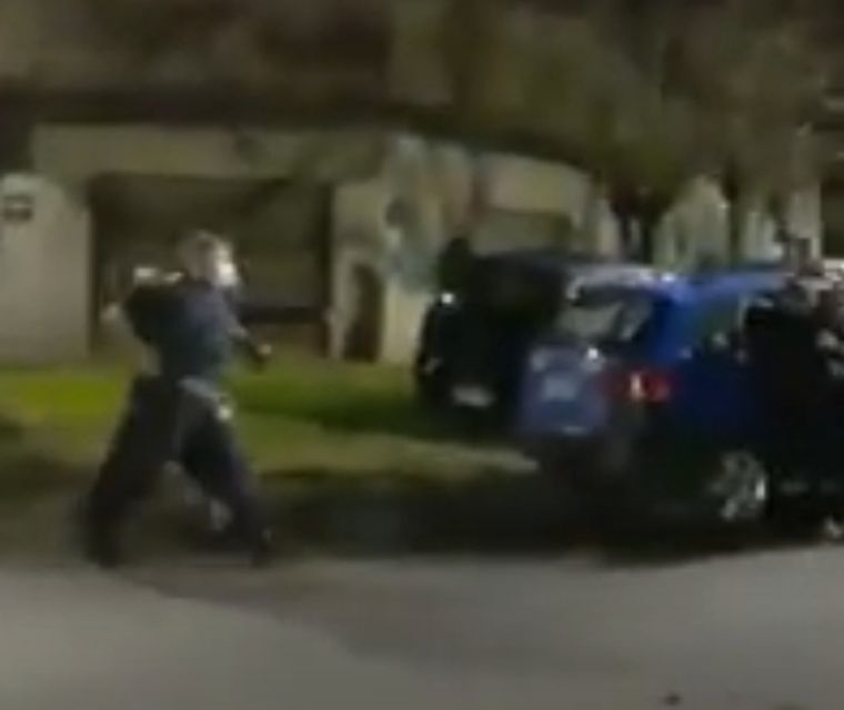 Vértigo Una de las delirantes escenas que se vivieron en el barrio.