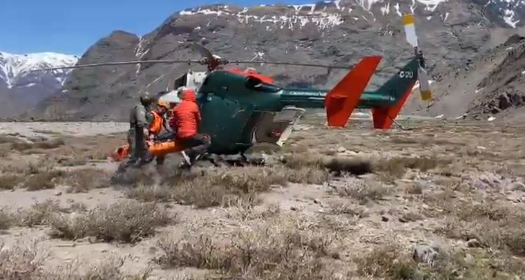 Recate de andinista Foto: Captura de video (Imagen Ilustrativa)
