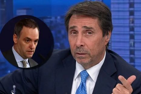 Eduardo Feinmann destruyó a Manuel Adorni. Foto: captura de video A24. Eduardo Feinmann destruyó a Manuel Adorni. Foto: captura de video A24.
