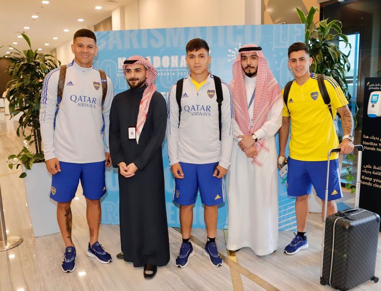 El Xeneize aterrizó en Arabia Saudita. Foto: Boca Juniors