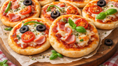 Explosión de sabor: receta de pizzetas caseras ideales para el verano. Explosión de sabor: receta de pizzetas caseras ideales para el verano.