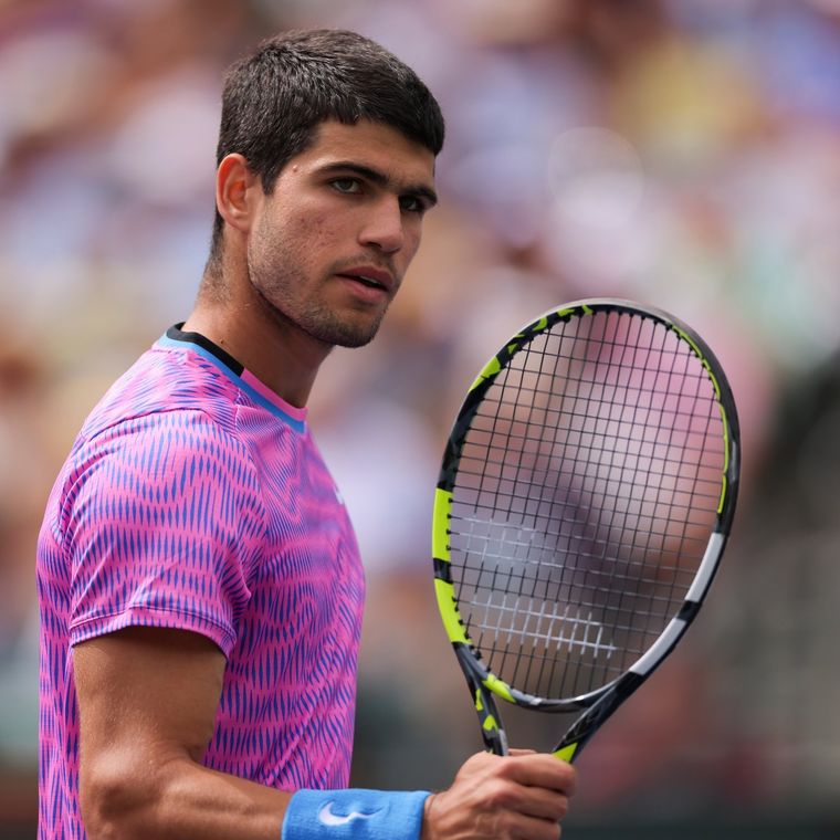 Alcaraz está en octavos de final de Indian Wells. Foto: @BNPPARIBASOPEN