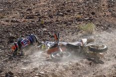 Olaf Harmsen, uno de los que debió desertar por una fuerte caída. Olaf Harmsen, uno de los que debió desertar por una fuerte caída.