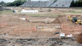 Las obras avanzan en el Gálvez. Las obras avanzan en el Gálvez.