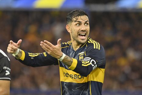 Leandro Paredes y un gesto a lo capitán de Boca. Leandro Paredes y un gesto a lo capitán de Boca.