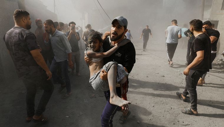 Gaza no puede más y las bombas siguen cayendo. Foto: NA