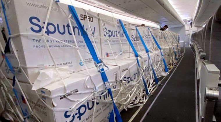 Cargamento de Sputnik V.