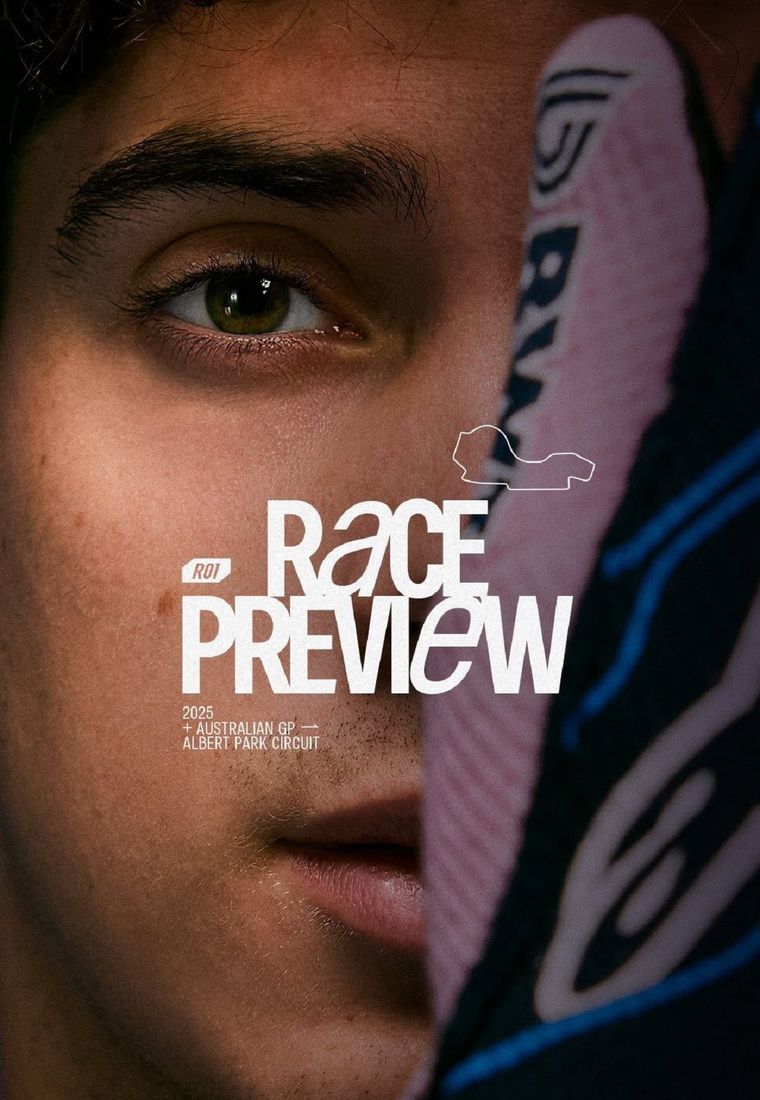 Franco Colapinto también es la portada de la previa del Gran Premio de Australia. Foto: Alpine oficial