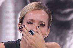 La artista se emocionó. Foto: captura de video/ América TV.&nbsp;