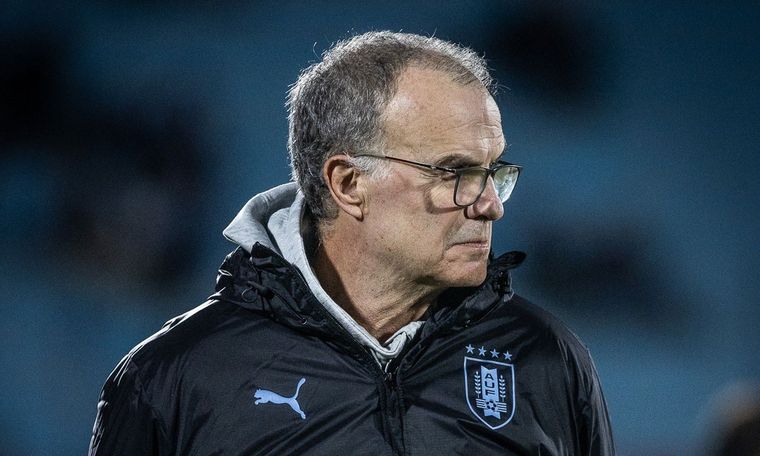 Marcelo Bielsa y su balance de los primeros partidos de Uruguay. Foto: @Uruguay