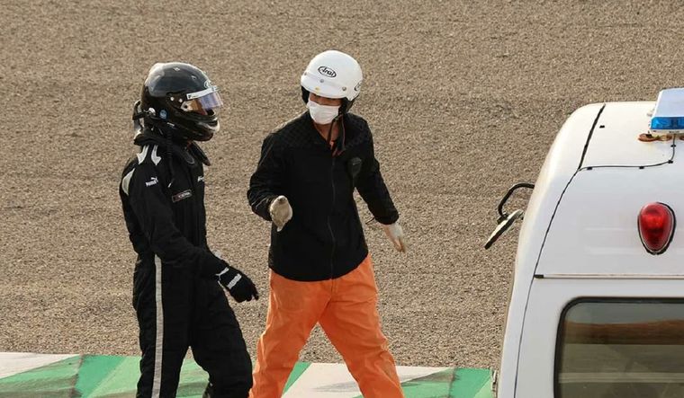 El golpe de Doohan obligó a detener la sesión con bandera roja.