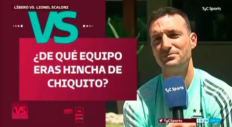 Scaloni reveló que simpatizaba por Boca.