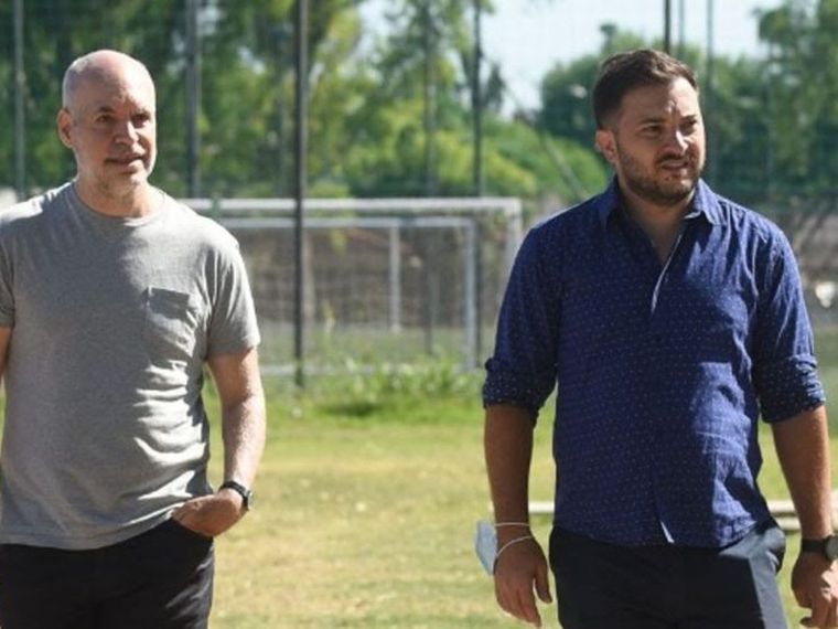 Horacio Rodríguez Larreta y Diego Brancatelli