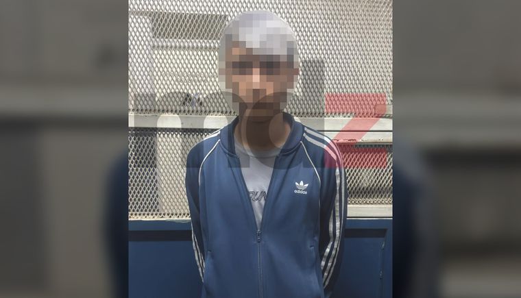 El adolescente de 16 años que fue detenido a mando de la moto robada en Las Heras.&nbsp;