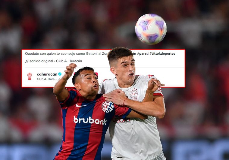 Huracán y una picantísima cargada contra San Lorenzo en TikTok. Foto: Télam