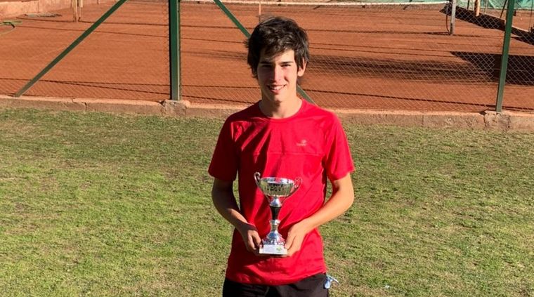 Gerónimo González Dolci se quedó con el triunfo en Varones sub 14. Foto: Gentileza