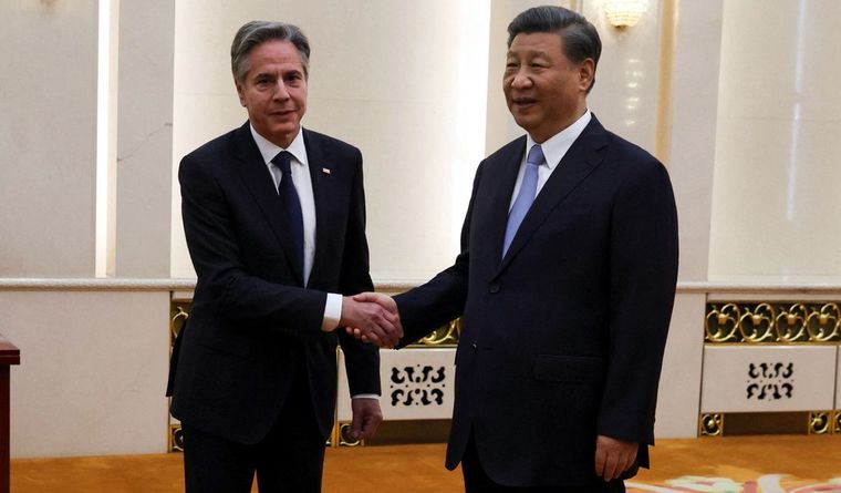 Blinken y Xi Jinping Blinken estuvo reunido con Xi Jinping. Foto: Efe.