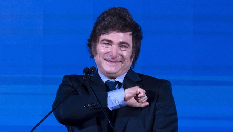 Javier Milei bancó a Cristian Ritondo en medio de las denuncias. Foto: EFE