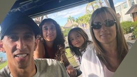 Las vacaciones familiares de Ángel Di María junto a otro futbolista de Central. Las vacaciones familiares de Ángel Di María junto a otro futbolista de Central.