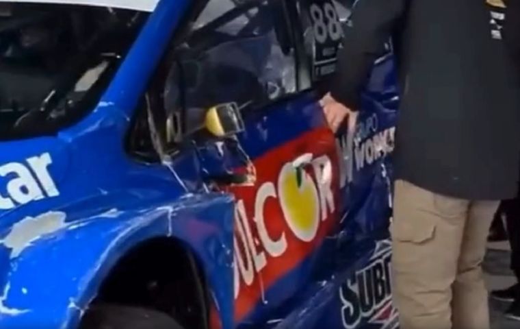 Figgo Bessone protagonizó un accidente en la prueba de tanques llenos en Rosario&nbsp;&nbsp;&nbsp;&nbsp;&nbsp;&nbsp;