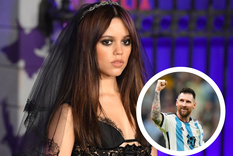 Jenna Ortega también tiene algo que decir acerca de Lionel Messi. Foto: Michael Tullberg (Getty Images) y Aníbal Greco (La Nación).