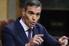 Pedro Sánchez, de España, ha ido contra Israel y a favor de Palestina. Foto Efe
