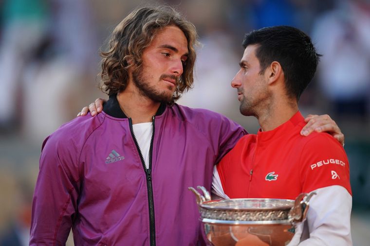 Tsitsipas le pidió a Djokovic que deje de ganar el Grand Slam de Australia. Foto: Noticias Argentinas