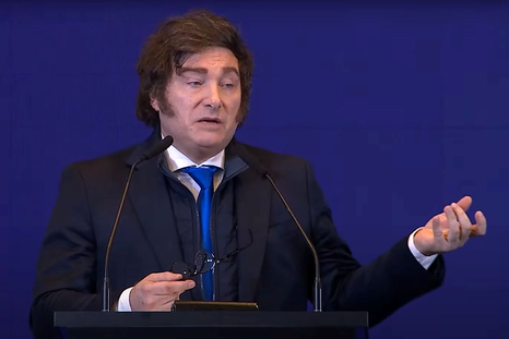 Javier Milei en el encuentro de Líderes de La Rural.&nbsp;