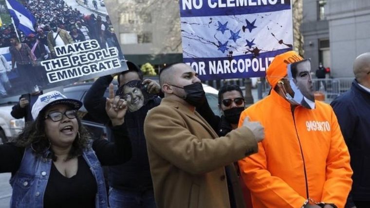 Activistas hondureños se reunieron en Nueva York. Foto: EPA