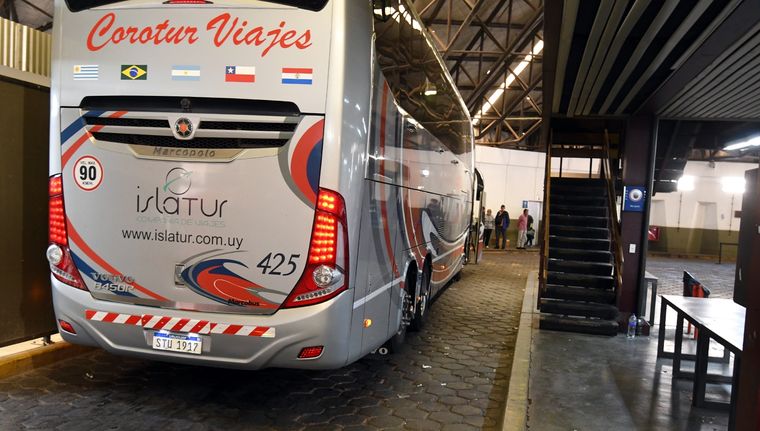 Por día cruzan por el Paso a Chile alrededor de 50 colectivos. Foto: ALF PONCE MERCADO / MDZ