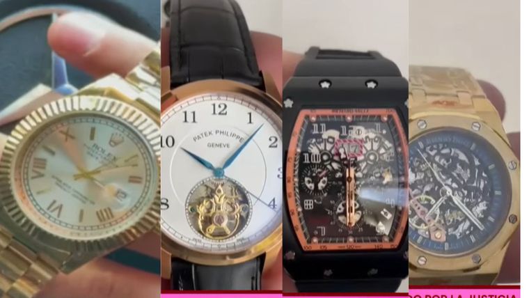 Los relojes de Martín Migueles que mostraron en Puro Show. Los relojes de Martín Migueles que mostraron en Puro Show.