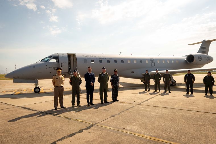El avión se suma a la flota de transporte militar. Foto: Ministerio de Defensa