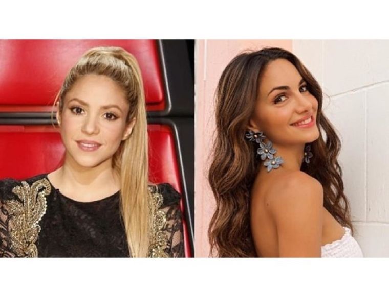 Shakira junto a su prima Valerie Domínguez Foto: Instagram