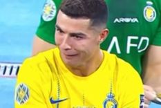 La cara de CR7 lo dice todo.