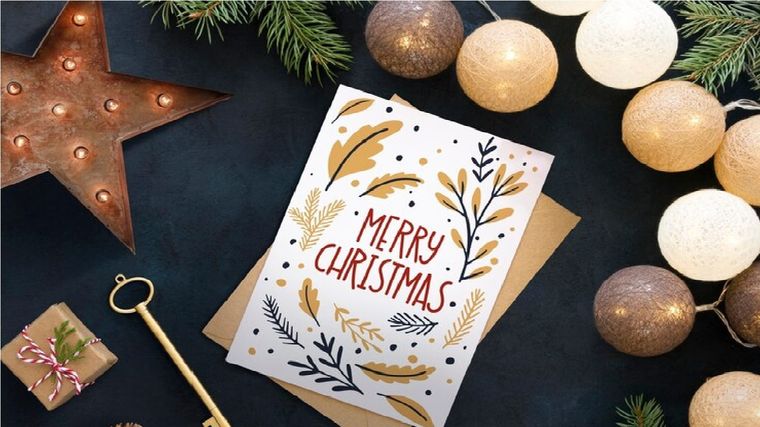 Crea tarjetas de Navidad personalizadas con inteligencia artificial Foto: Freepik