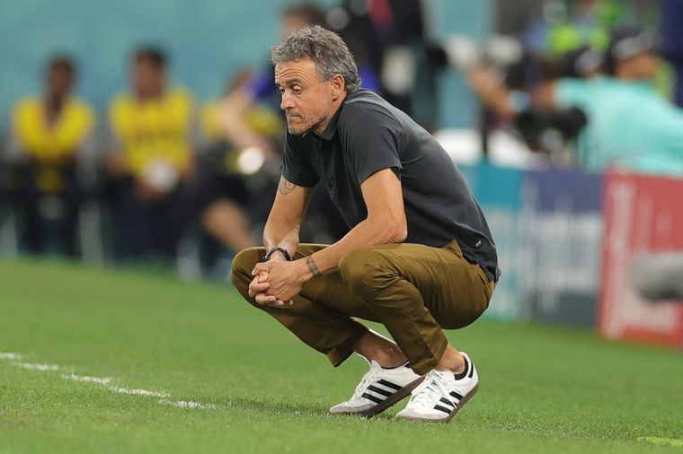 Luis Enrique fue muy duro consigo mismo tras el golpazo contra Marruecos. Foto: EFE