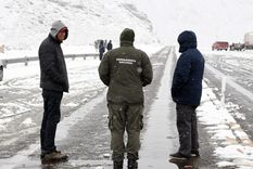 Un tramo de la Ruta 7 quedó inhabilitado y más de 30 vehículos tuvieron que esperar 9 horas en el puesto Los Árboles Foto: ALF PONCE MERCADO / MDZ
