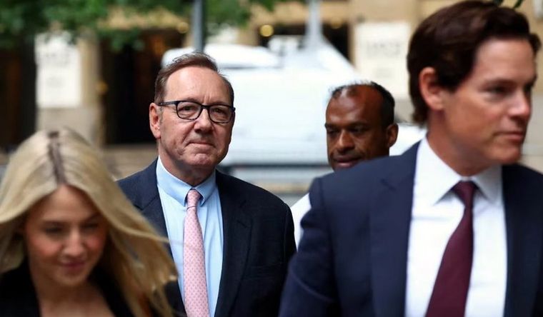 Kevin Spacey Spacey llegado al tribunal de Londres donde será juzgado. Foto: Efe.