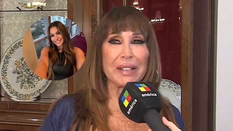 Moria activó la lengua karateca y fulminó a Carolina. Fotos: captura de video/ América TV/ Instagram: @pampitaoficial.&nbsp;