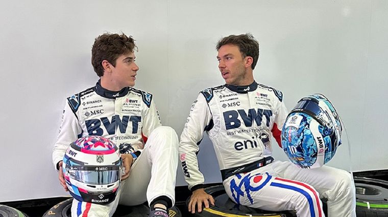 Franco Colapinto junto a Pierre Gasly. ¿Buena onda en Alpine?
