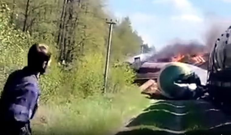 tren Rusia Captura de pantalla del atentado en Rusia. Foto: Twitter/UkranianFront.