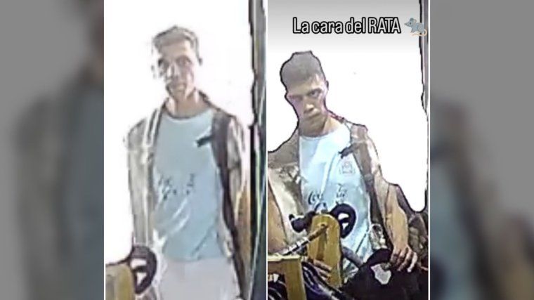 Las capturas del video que subieron desde el comercio a las redes sociales tras el robo.&nbsp;