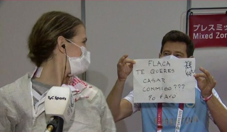 El momento que emocionó a todos. Foto: Captura